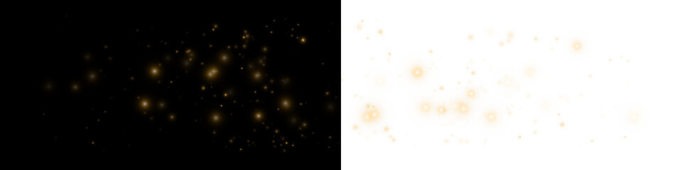 Elegant Gold Bokeh Glitter Burst for Festive or Fantasy Design