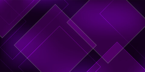 Abstract purple background with shadow and simple square lines. Looks 3D with added gradient colors.