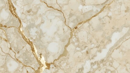Seamless Calacatta Gold Marble Texture with High-Resolution Veins on Neutral Background

