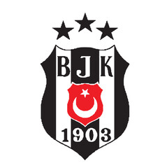 Beşiktaş football club colors. Black and white horizontal stripes flag background. Football background.