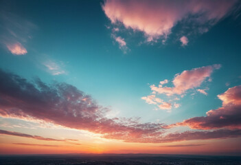 Fototapeta premium clouds over the blue sky