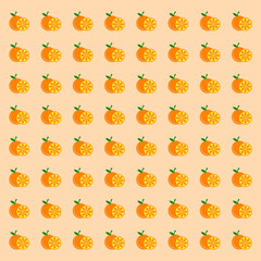 Fresh Citrus Orange Background Design