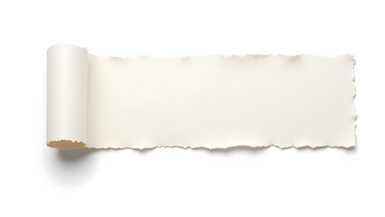 Fototapeta premium Torn Paper Banner, Blank Template natu.Generated with AI