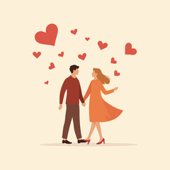 Romantic Wife Appreciation Day vectors including couple hugs, flower gifts, thank you messages, cozy home scenes, and heart balloons.