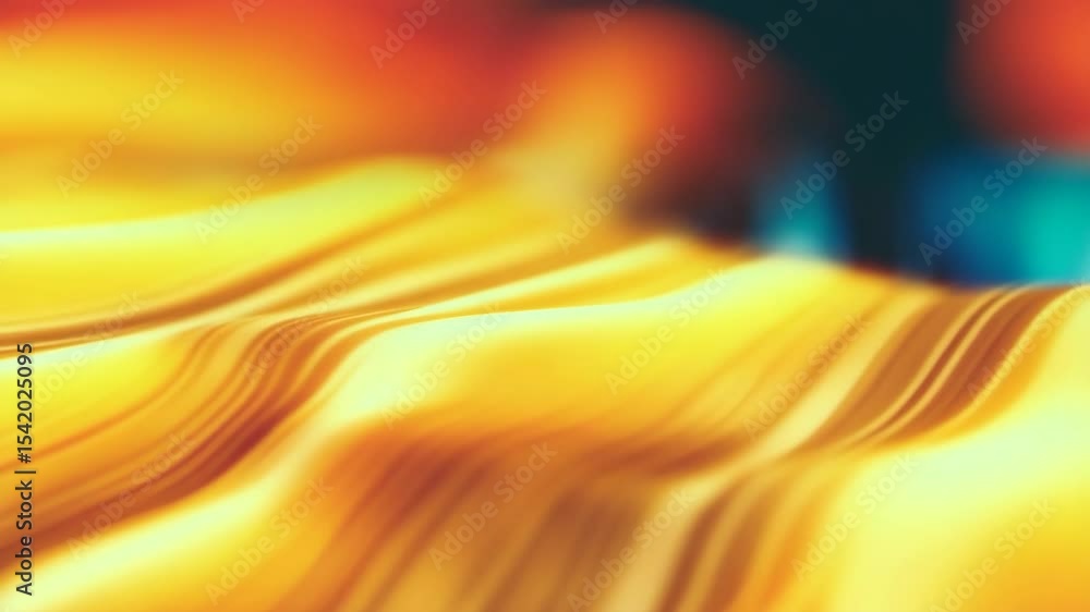 Poster abstract blurred colorful flowing lines with vibrant warm tones and dynamic movement