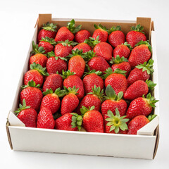Strawberry in paper box