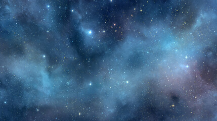 Naklejka premium Vector interstellar space background.Cosmic galaxy illustration.Background with nebula, stardust and bright shining stars.Vector Illustration for party ,artwork, brochures, posters.