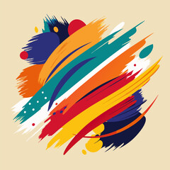 Abstract Artistic Brush Strokes for Modern Design, Creative Illustrations, Digital Art Projects, Painting Effects, and Minimal Vector Artwork