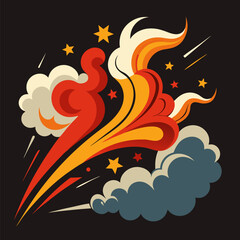 Abstract Smoke Trails for Modern Design, Creative Visual Effects, Digital Art, Atmospheric Illustrations, and Artistic Vector Projects