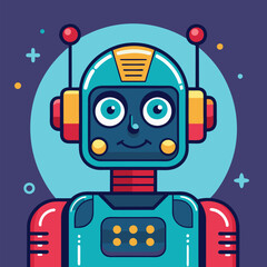 AI-Powered Digital Assistant Vector for Modern Technology, Artificial Intelligence, Smart Automation, Chatbot Interfaces, and Futuristic Digital Design Concepts