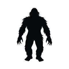 Standing Bigfoot Full Silhouette