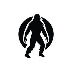 Walking Bigfoot Silhouette