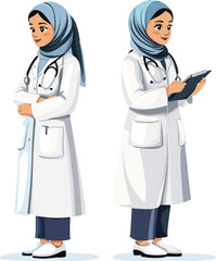 Fototapeta premium doctor and nurse in uniform