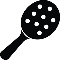 Pickleball paddle  vector silhouette