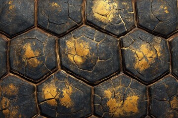 Turtle shell texture with copy space. Close-up turtle pattern. Reptile shell design. Turtle scales. Realistic turtle shell. Turtle design texture. Detailed turtle shell close-up. Wild Animal texture.