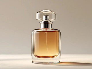 Minimalist glass bottle for luxury fragrance