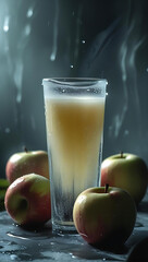 apple juice and apple