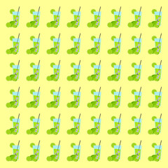 Fresh Lime Juice Background Vector