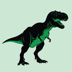 tyrannosaurus dinosaur vector illustration