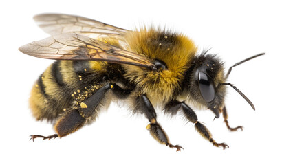 Bee, isolated transparent background