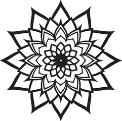 Mandala design flower vector art