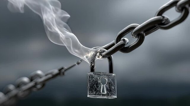 Broken chain lock concept