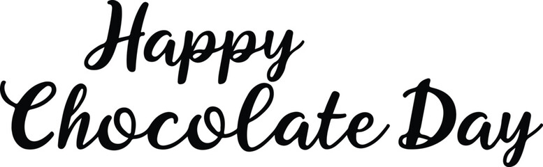 happy chocolate day vector