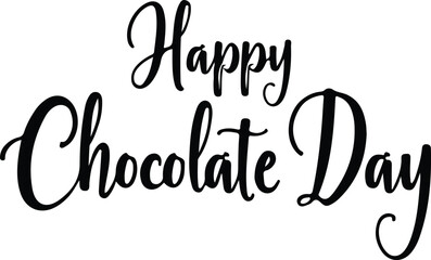 happy chocolate day vector