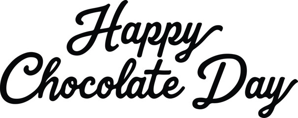 happy chocolate day vector