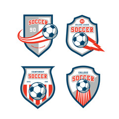 football logo, badge design template 