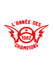 1982 annee anniversaire champion logo