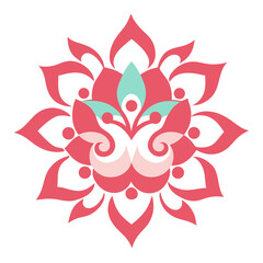 Minimalist Mandala with Blank Core and Fine Dotted Ornamentation