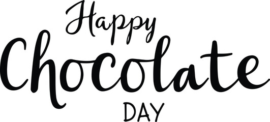 happy chocolate day vector