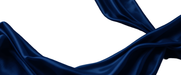 Dark blue elegant abstract background. Silk satin fabric with nice folds