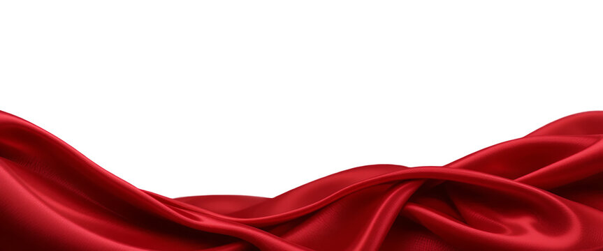red elegant abstract silk satin fabric with nice folds
