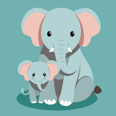elephant, animal, cartoon, vector, mammal, baby, illustration, fun, wild, wildlife, nature, safari, character, art, pink, funny, cute, drawing, gray, design, animals, zoo, jungle, trunk, big
