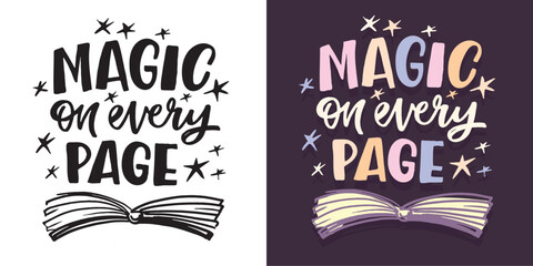 Fototapeta premium Trendy hand drawn doodle lettering quote. Lettering for t-shirt design, mug print, bag print, clothes fashion. 100% hand drawn vector image.