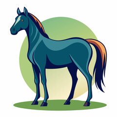 vector illustration of a horse