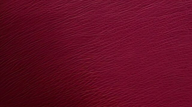 A close-up of dark red leather fabric with a subtle textured pattern of fine lines, creating an elegant and rich background