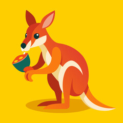 kangaroo vector illustration