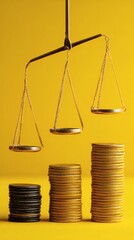 scales balancing emergency fund and debt payment abstract fiscal responsibility concept side copy space