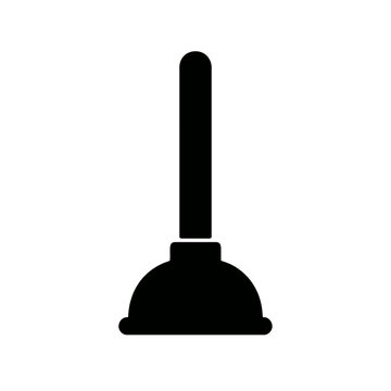very simple flat and single minimalist Plumer Silhouettes in black on a white background