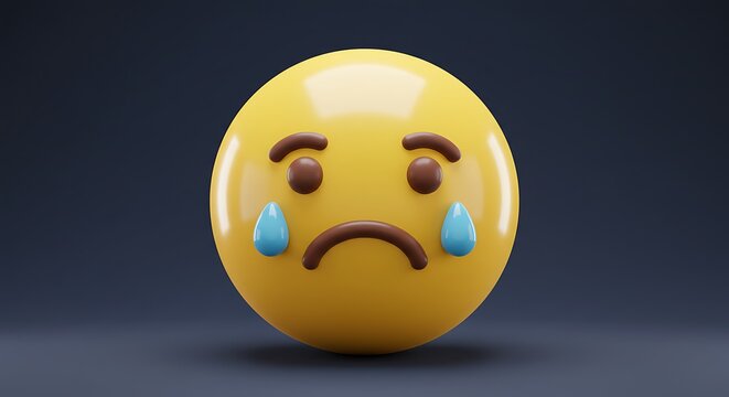 Sad Emoji with Tears