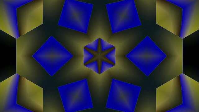 Abstract Kaleidoscope pattern with full colors. Magic mandala. 4k	