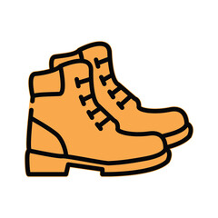 Boot icon design template