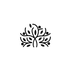abstract floral design