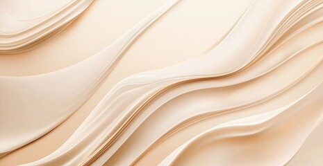 Obraz premium Abstract, flowing, light beige textures, creating a soft, fluid surface