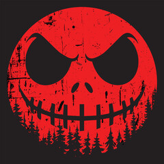 Halloween illustration t shirt design