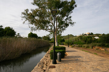 Ibiza, Spain; 1st June 2025: The beautiful coastal town of Santa Eulalia del Rio in the...