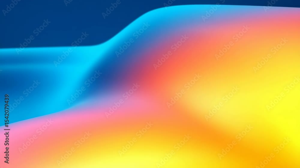 Poster abstract colorful fluid waves with gradient transitions for modern backgrounds